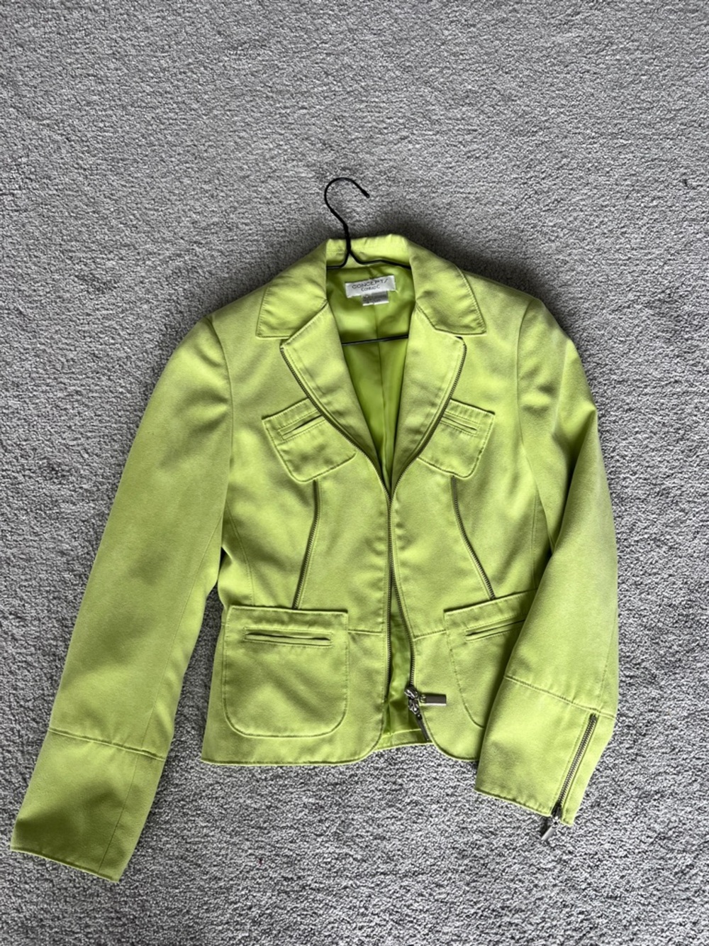 Concepts by Conrad C Cropped Jacket – US 4 (S / 42–44) | Vintage Y2K Faux Suede